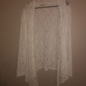 White lace cardigan